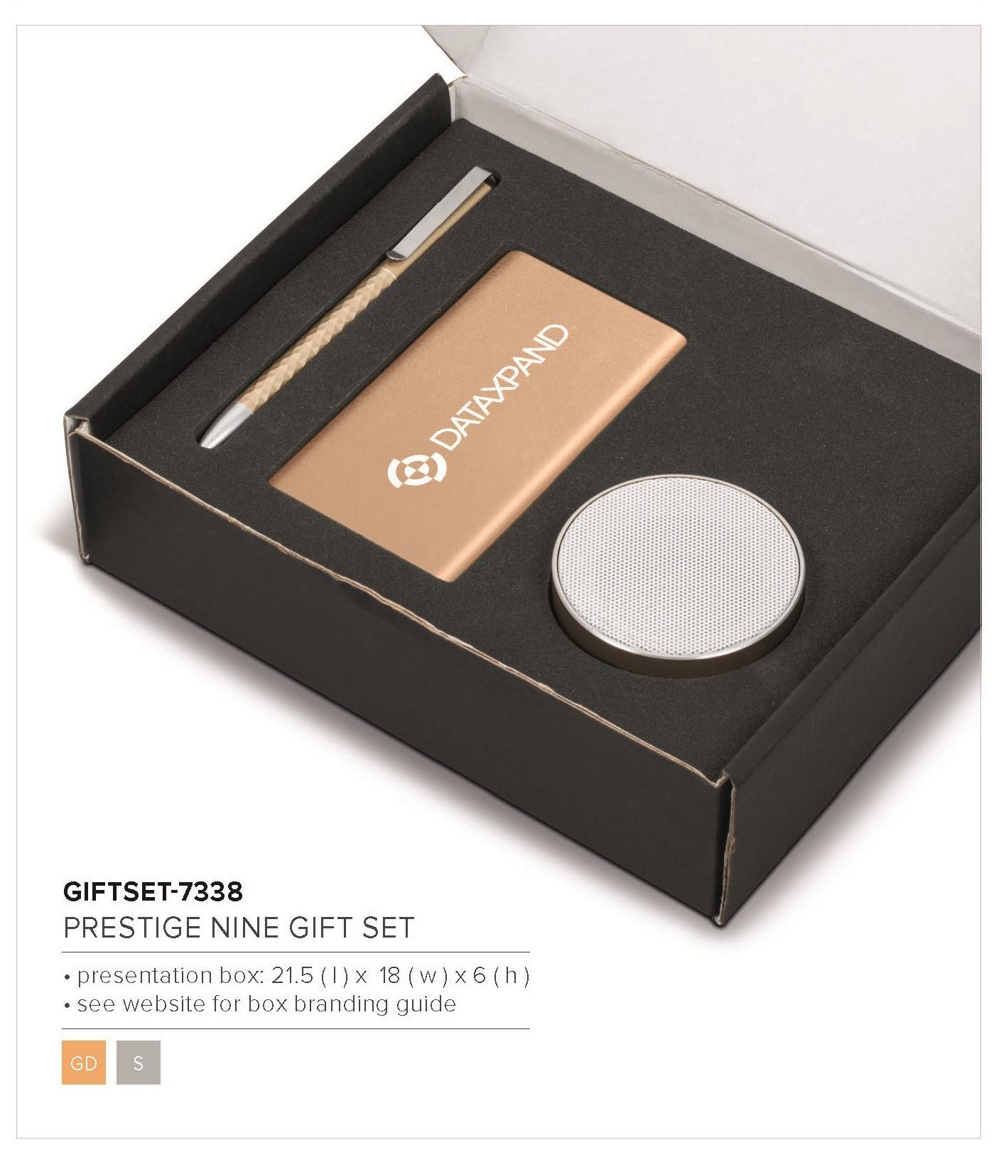 Prestige Nine Gift Set -gold Only