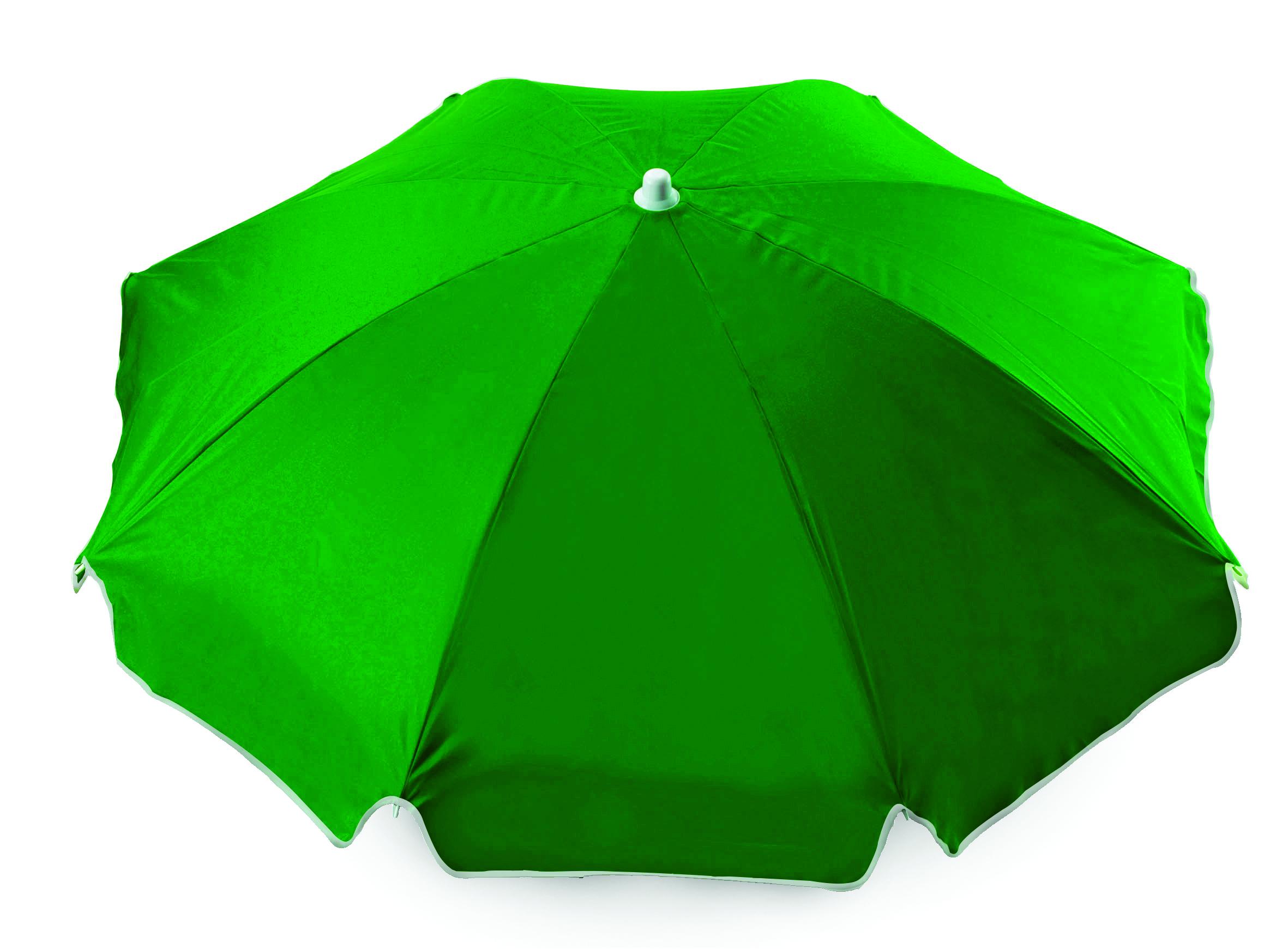 8 Panel Beach Umbrella Wb - Lime