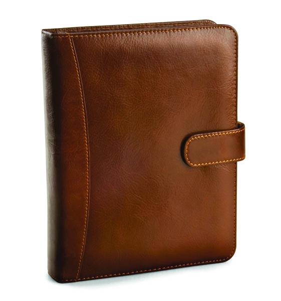 A5 Leather Organiser - Brown