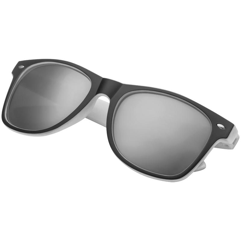 Plastic Black Sunglasses With Colour Accents