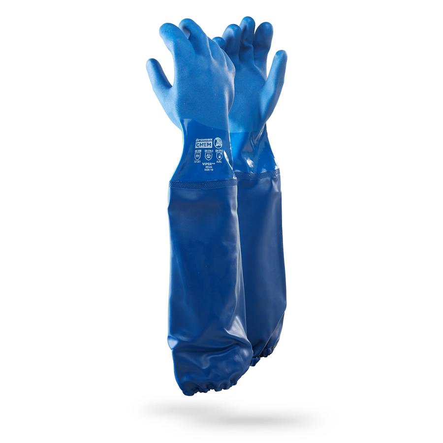 Dromex Category Iii  Shoulder Length Chemical Glove, Size 10