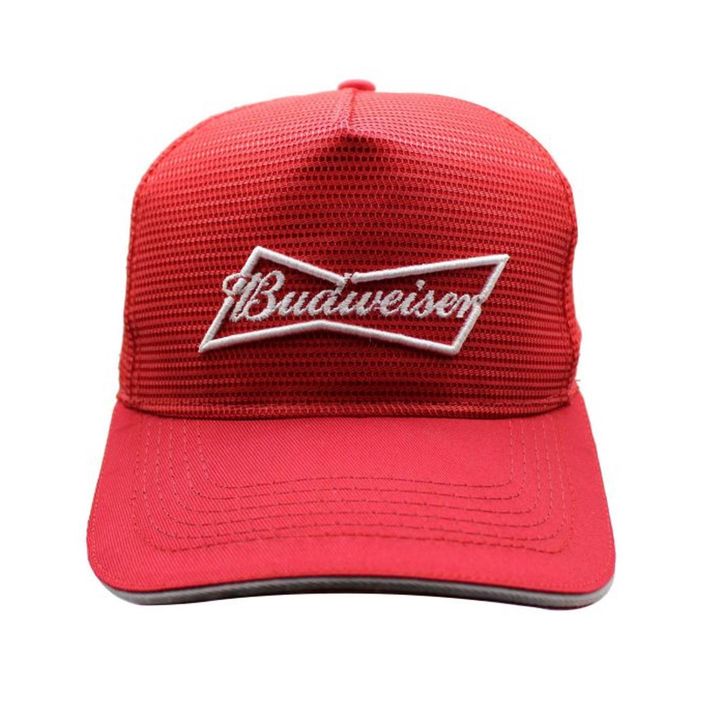 Budweiser Red Mesh Overlay Trucker