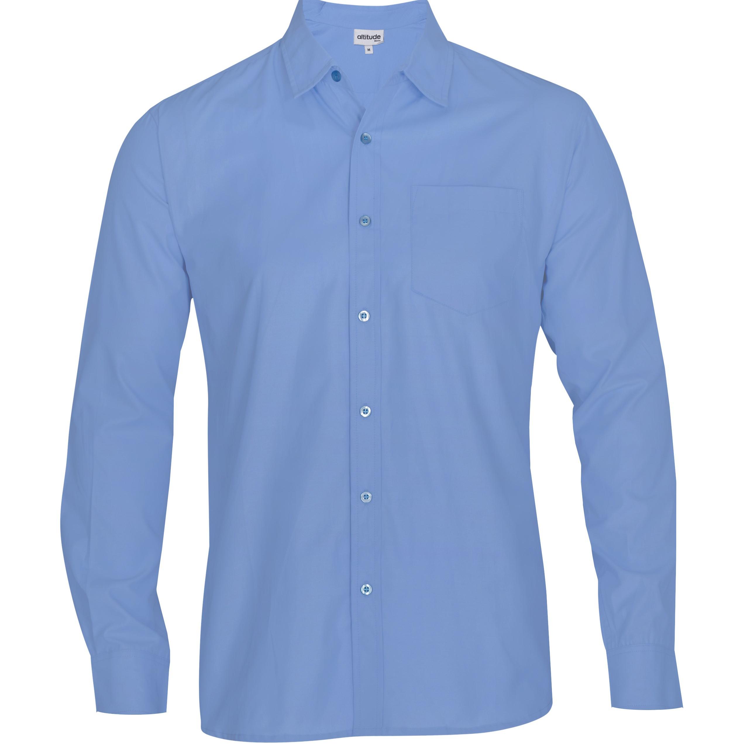Mens Long Sleeve Catalyst Shirt  - Sky Blue Only