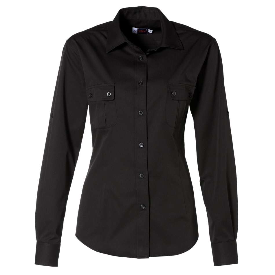 Us Basic Safari Ladies Long Sleeve Shirt