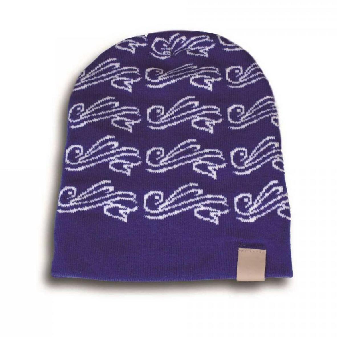 1053 Slouchy Custom Jacquard Beanie
