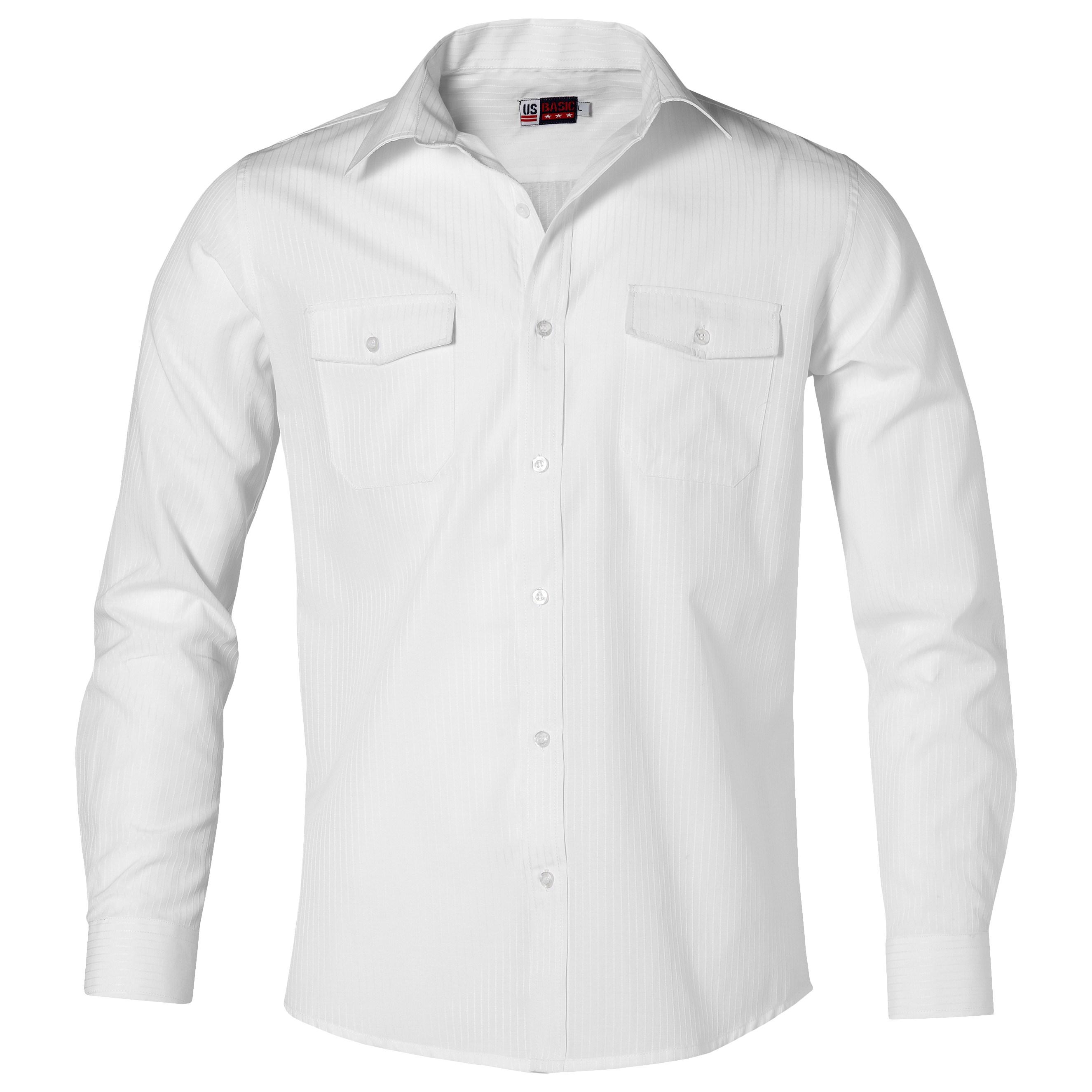 Mens Long Sleeve Bayport Shirt -white Only