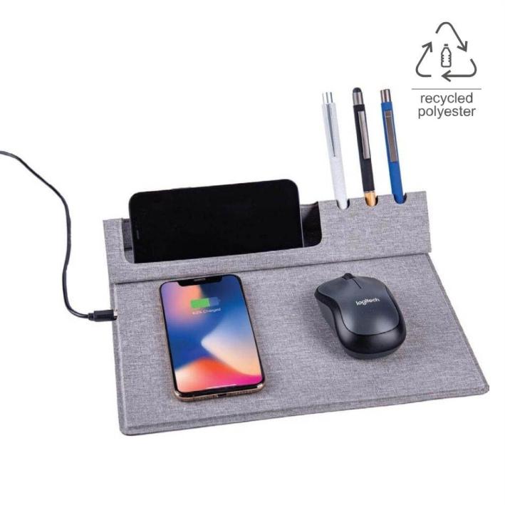 Vani 10w Wireless Mouse Pad & Desk Organizer