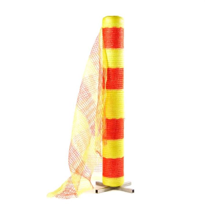 Woven Orange & Yellow Barrie Fence, 50m Roll, 1.0 Metr High