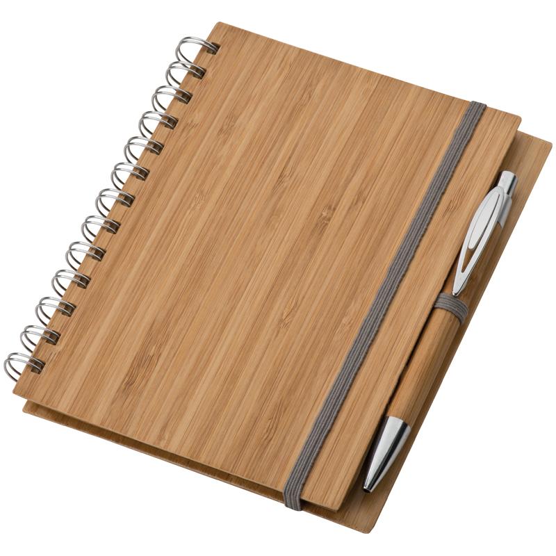 Bamboo Eco-friendly Note Pad With Pen *no Further Discounts Applicable*
