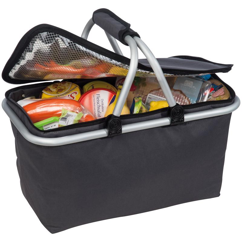 Insulated Shopping/picnic Basket - Aluminium Frame *no Further Discounts Applicable*