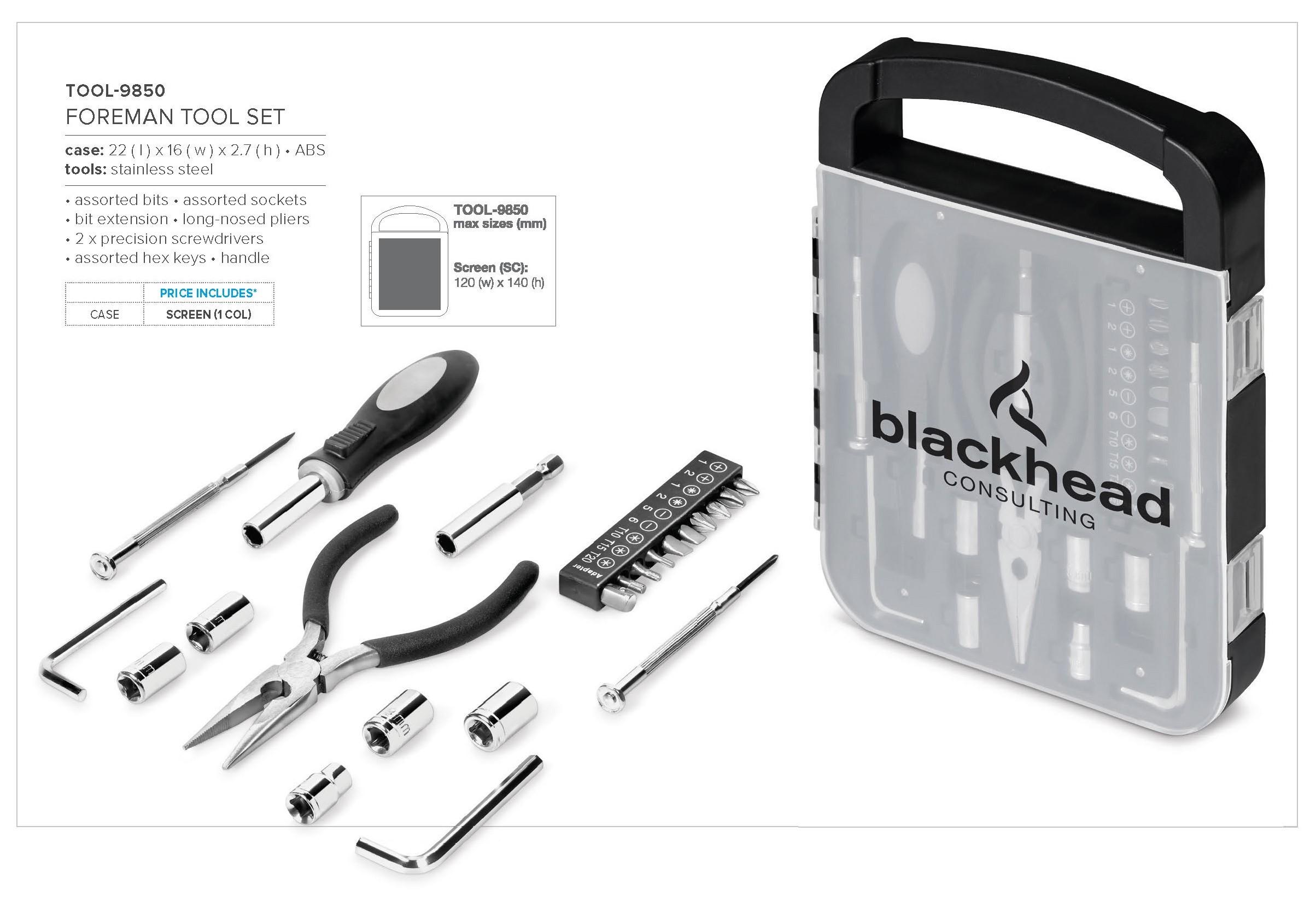 Foreman Tool Set - Black Only