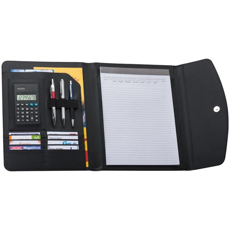 A4 Pu Folder With Fold-over Closure.