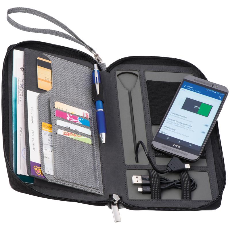 Document Folder With A Power Bank