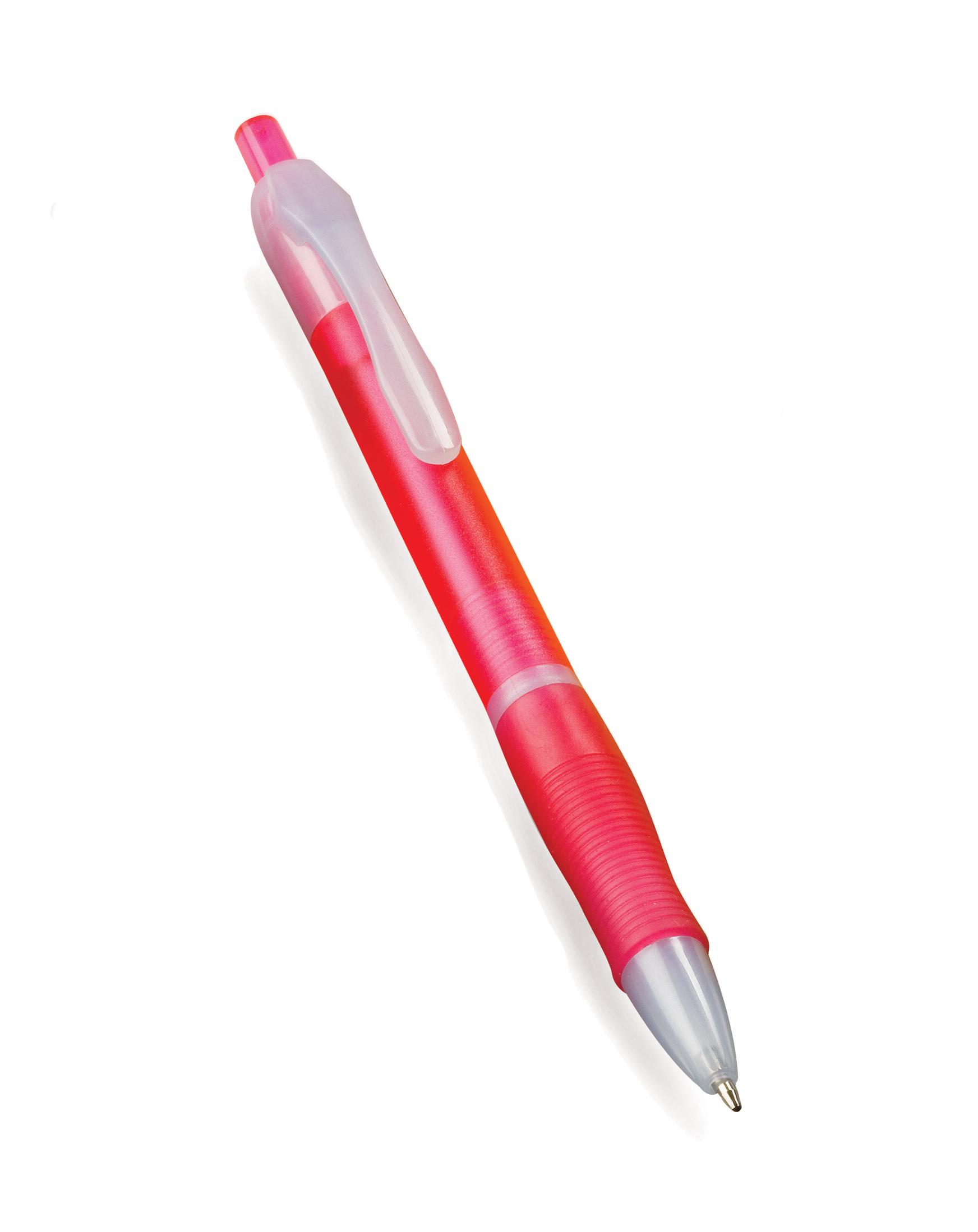 Grippy Ballpoint Pen - Pink A