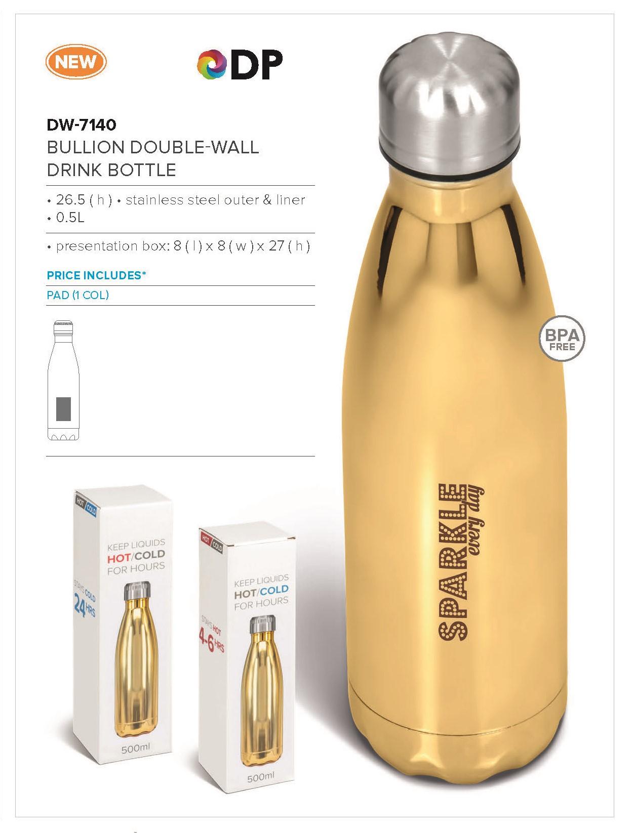 Bullion Double-wall Water Bottle - 500ml