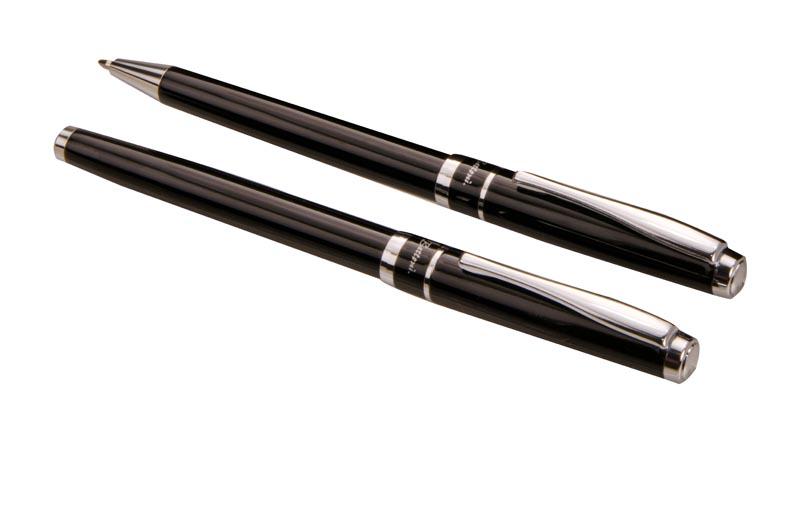 Pen And Rollerball Set - Black