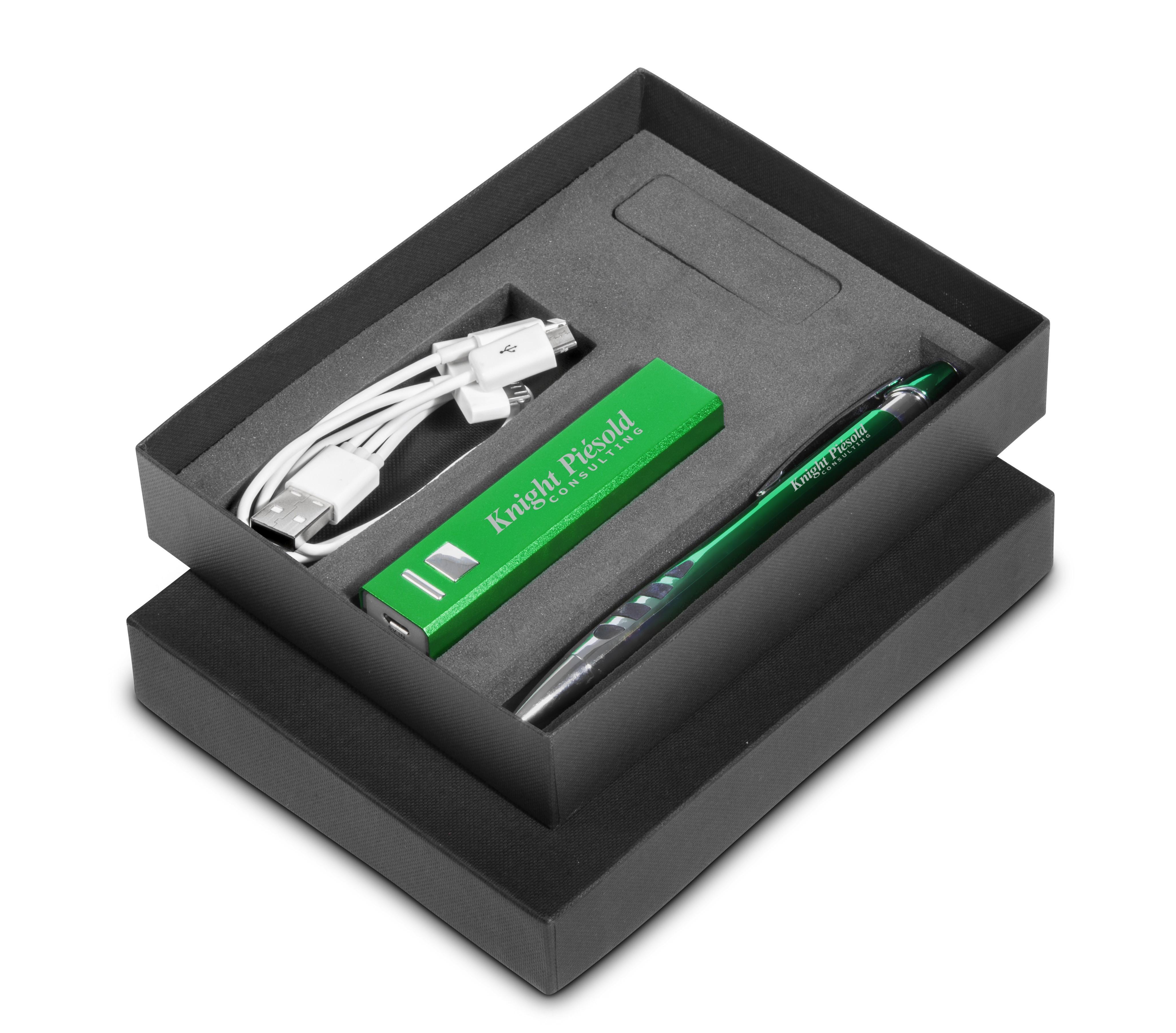 Energiser Power Bank Gift Set (incl 3-way Connector) - Green