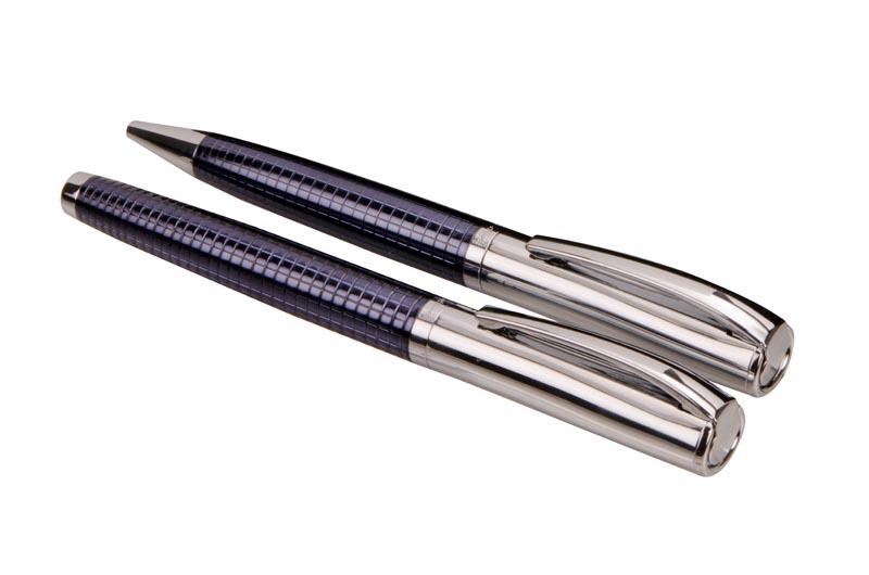 Ambassador Pen And Rollerball Set - Blue