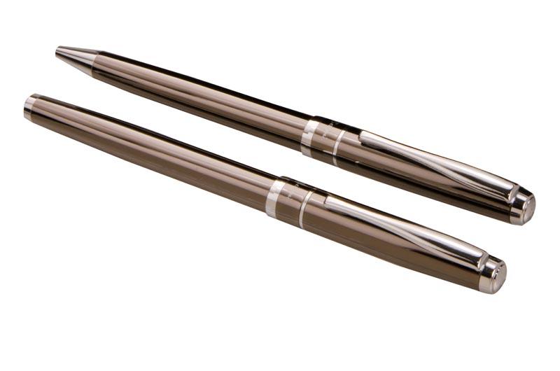 Pen And Rollerball Set - Gunmetal