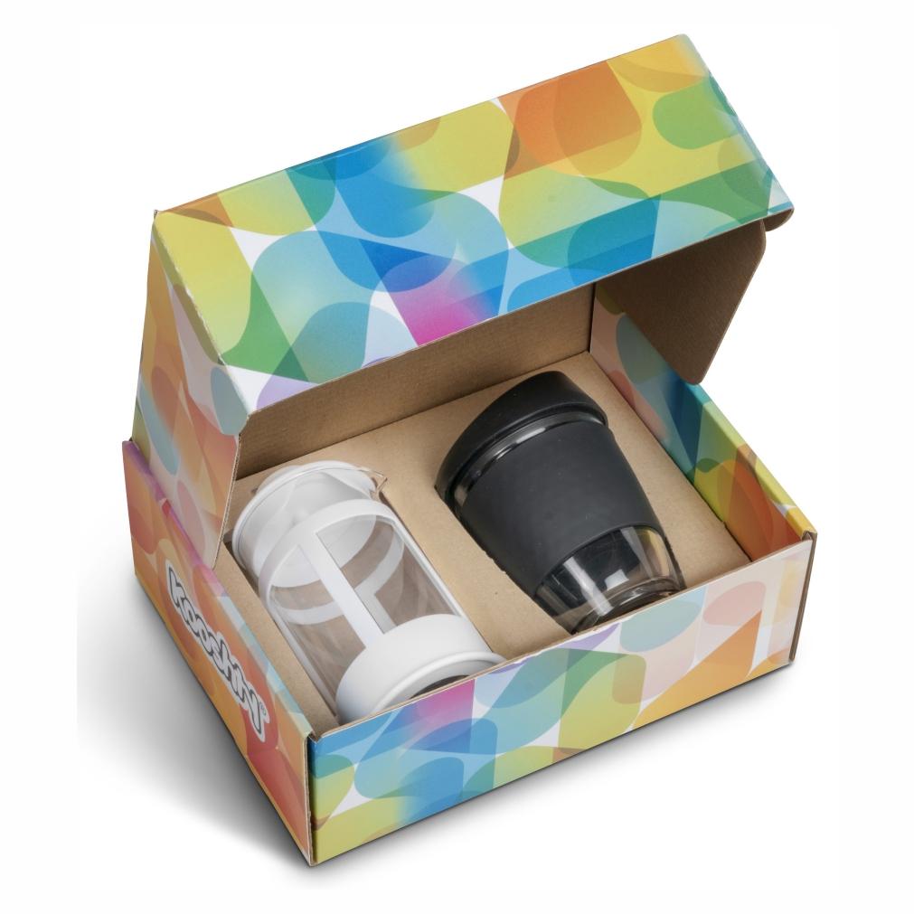 Kooshty Kupper Set With White Plunger - Black Only