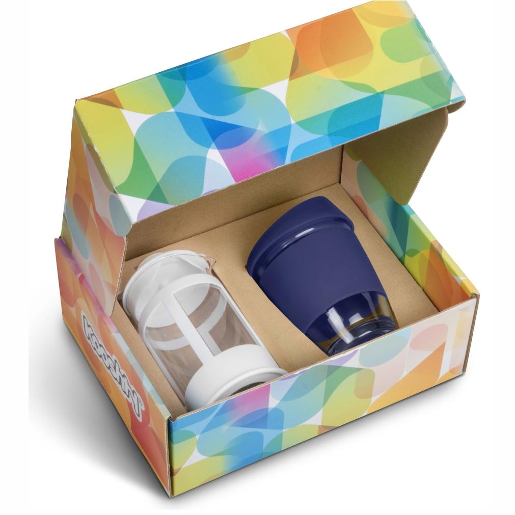 Kooshty Kupper Set With White Plunger - Navy Only