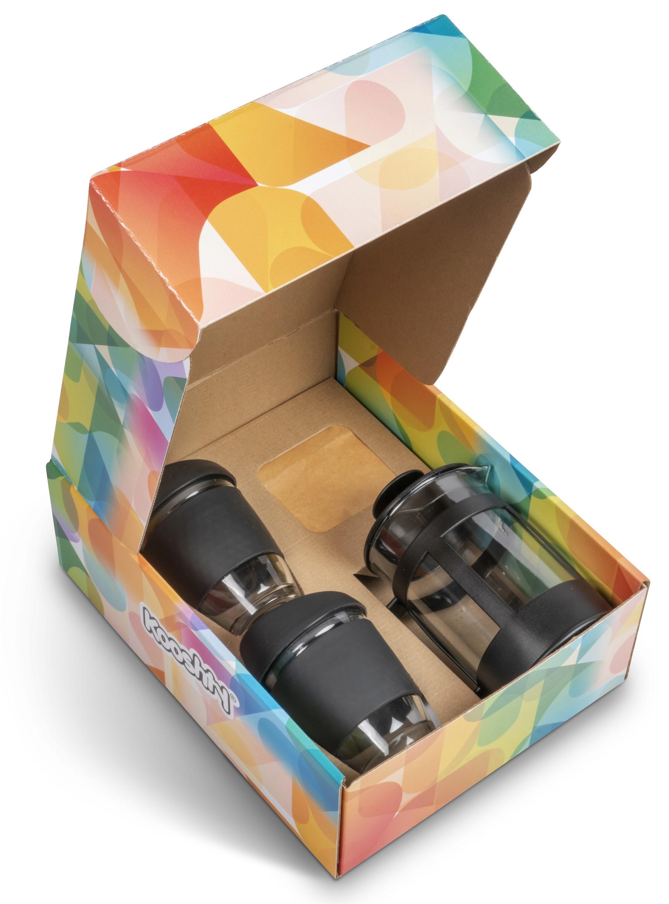 Kooshty Deluxe Koffee Set With Black Plunger - Black Only
