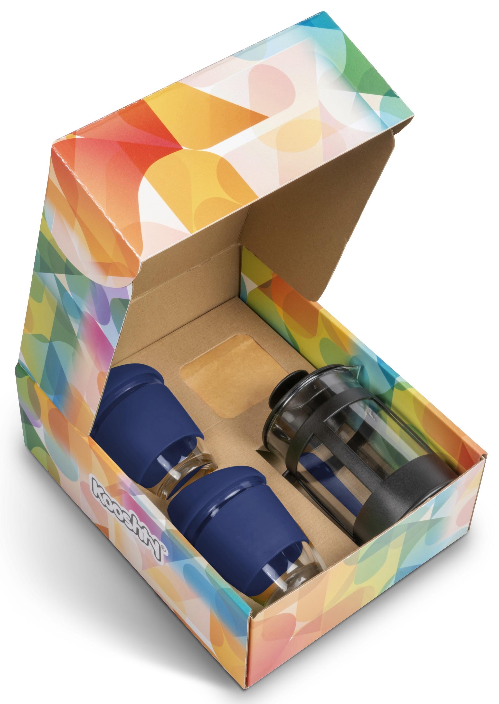Kooshty Deluxe Koffee Set With Black Plunger - Navy Only