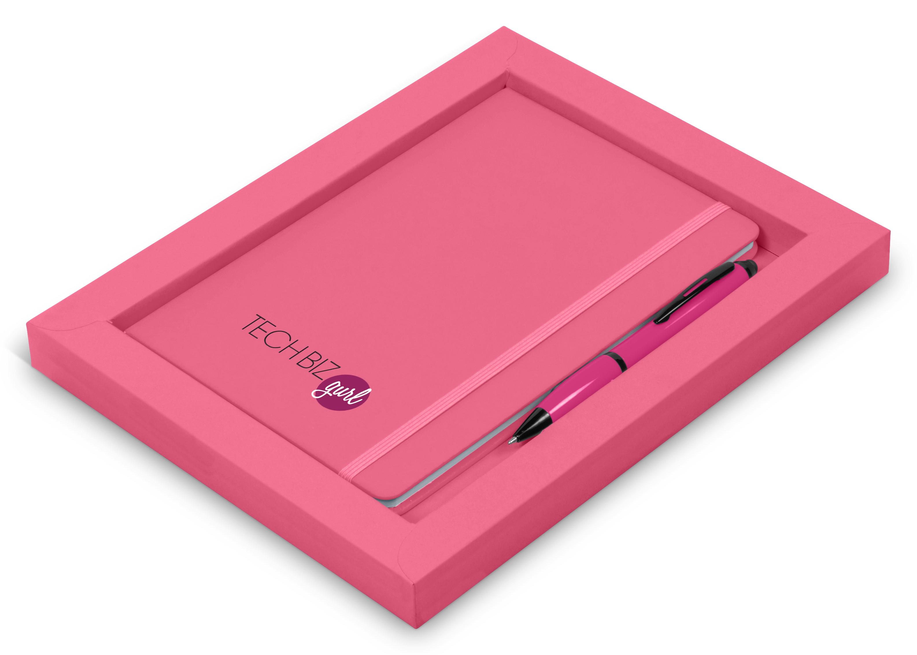 Omega Notebook Gift Set - Pink Only