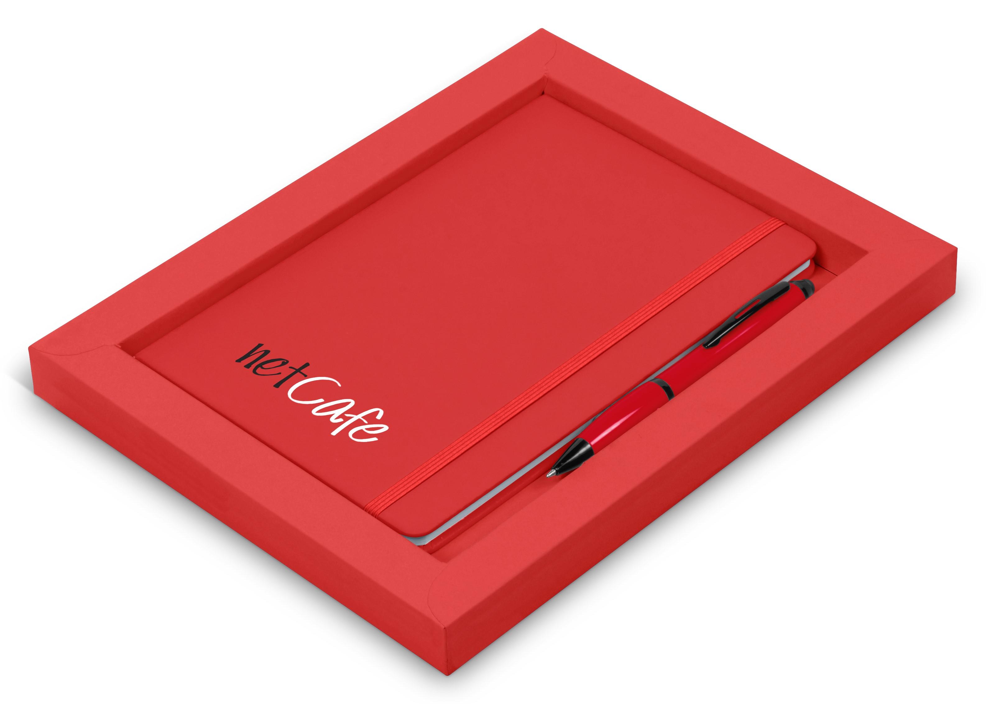 Giftsets | Omega Notebook Gift Set - Red Only - 1