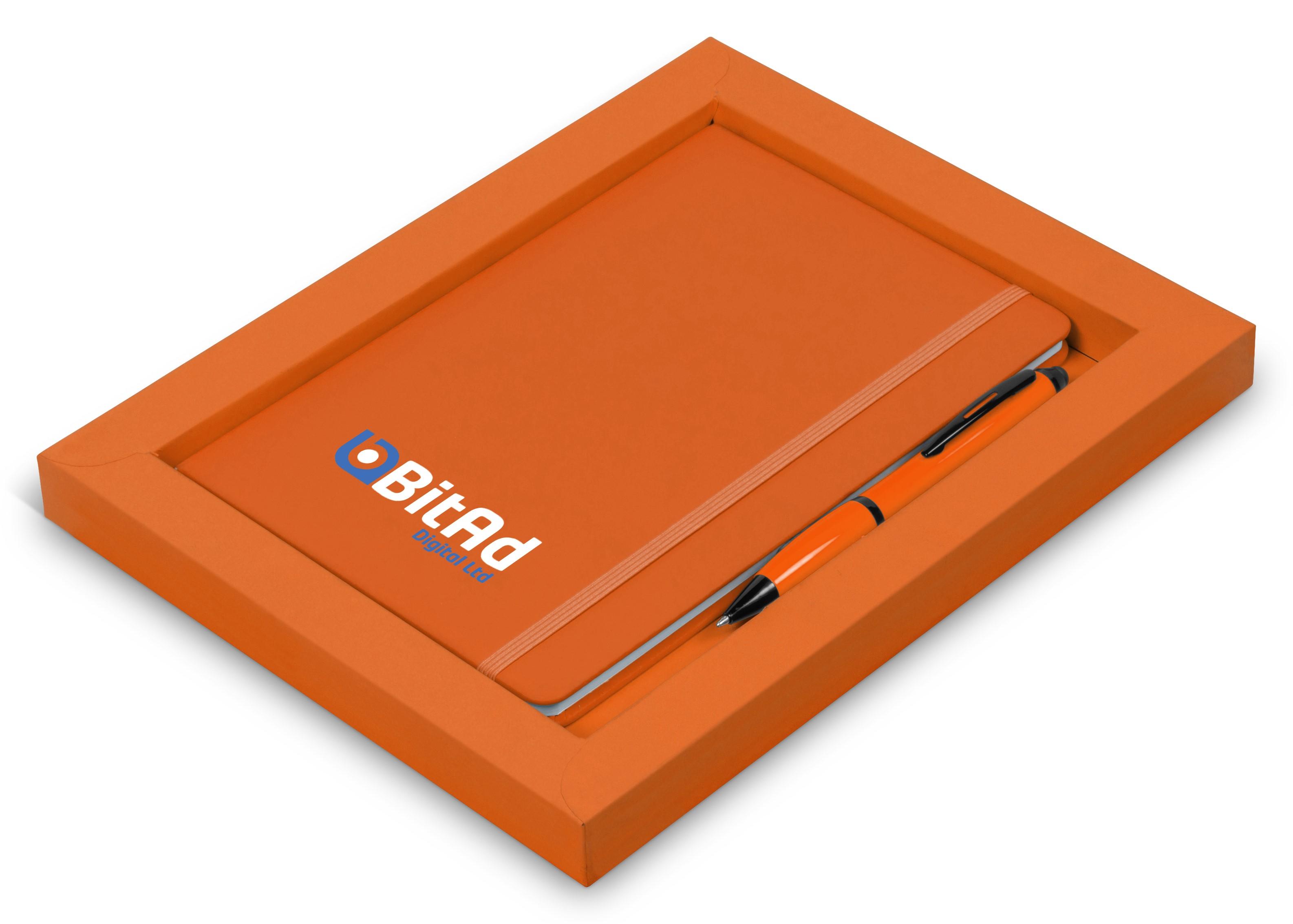 Giftsets | Omega Notebook Gift Set - Orange Only - 1