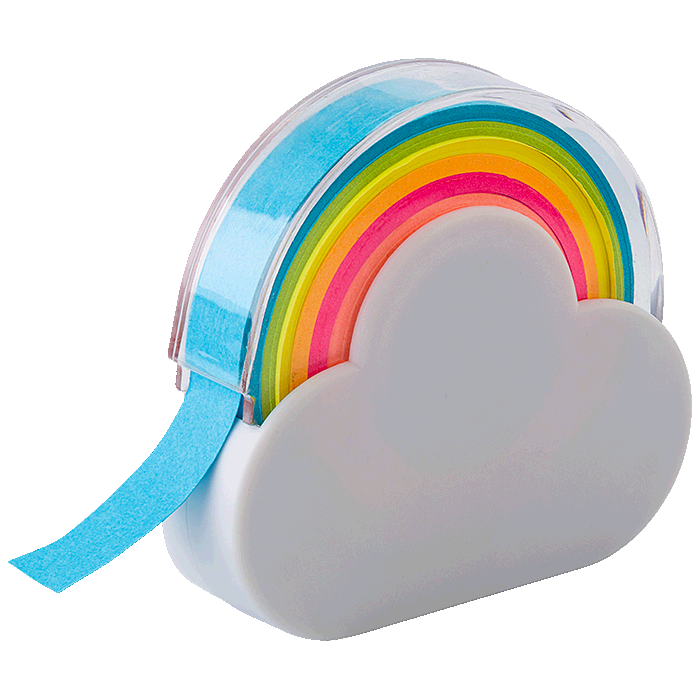 Bd8285 - Rainbow Memo Tape Dispenser