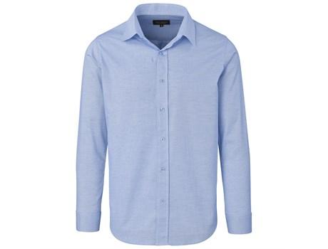 Mens Long Sleeve Taylor Shirt - Blue