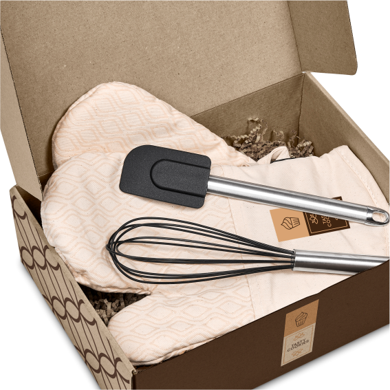 Serendipio Pastry Chef Baking Gift Set - Pair - Natural