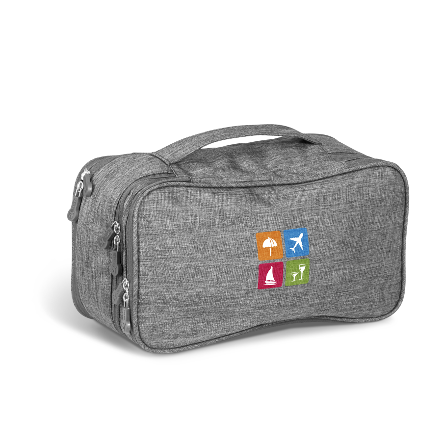 Santa Monica Deluxe Toiletry Bag - Grey