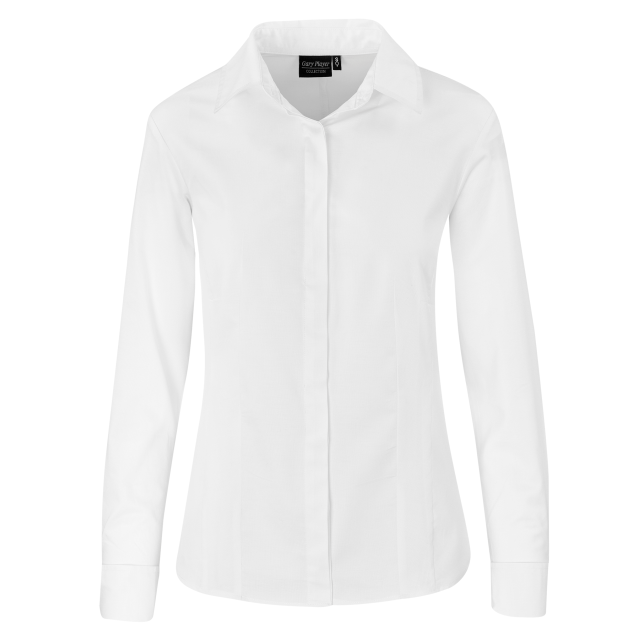 Ladies Long Sleeve Taylor Shirt - White