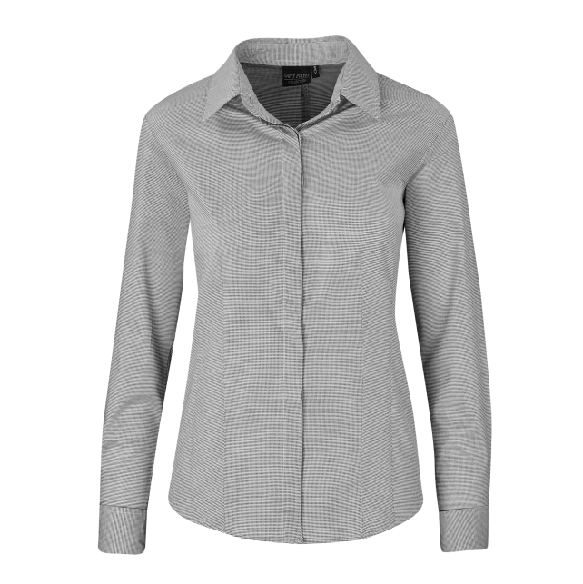 Ladies Long Sleeve Taylor Shirt - Grey