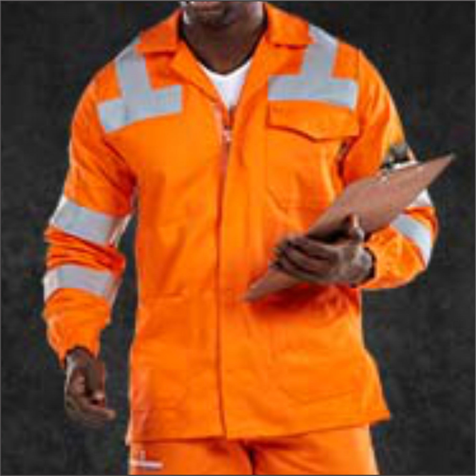D59 Orange Flame & Acid Thermal Jacket, Size Large