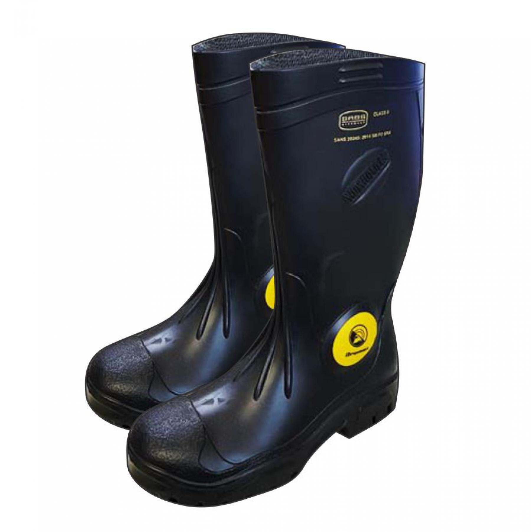 Dromex Sb+p Fo Sra Black Gumboot, Stc & Midsole Size 3 To 14 (size Xx)