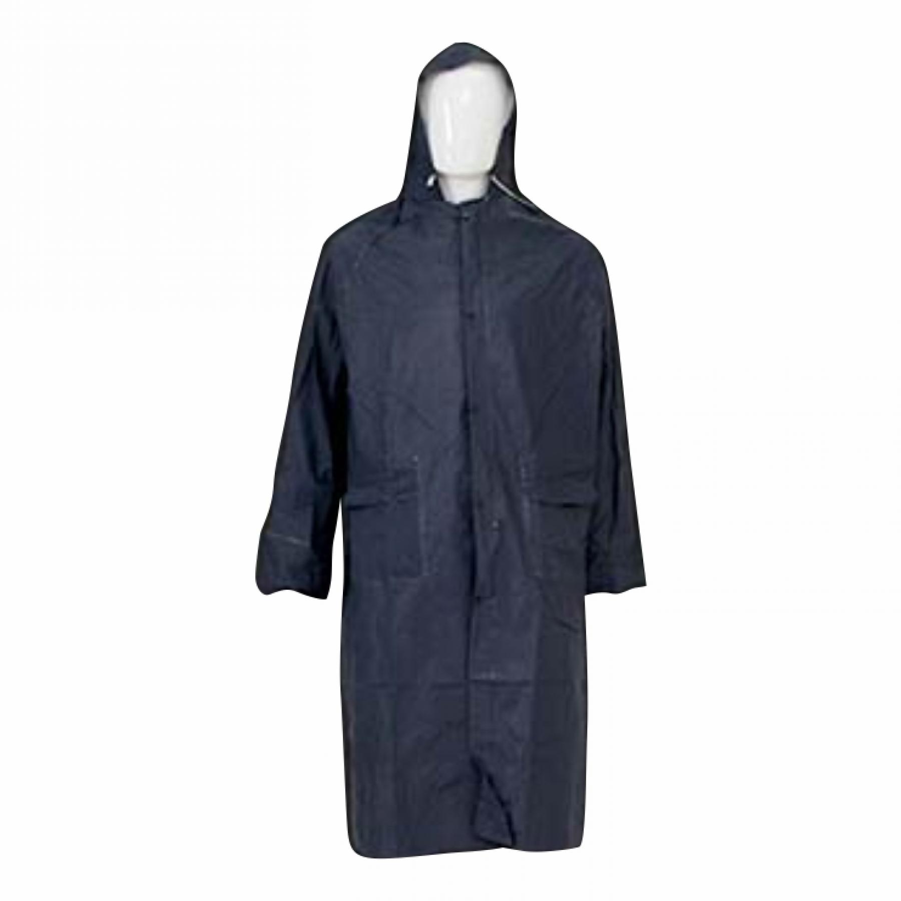 Navy Blue Pvc Raincoats, Large