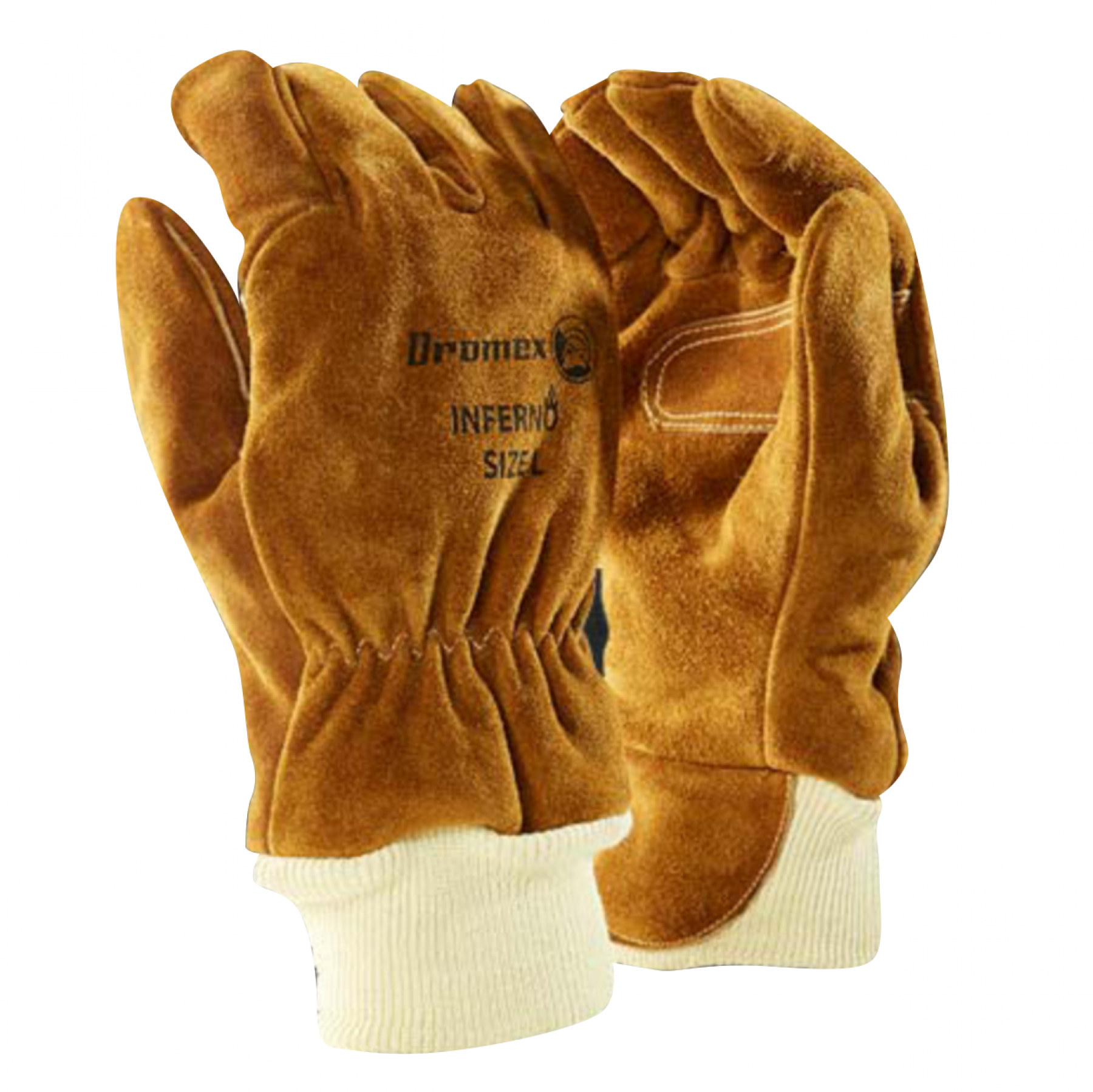 Dromex Inferno Fire Fighter Glove, Leather Nfpa, Size L