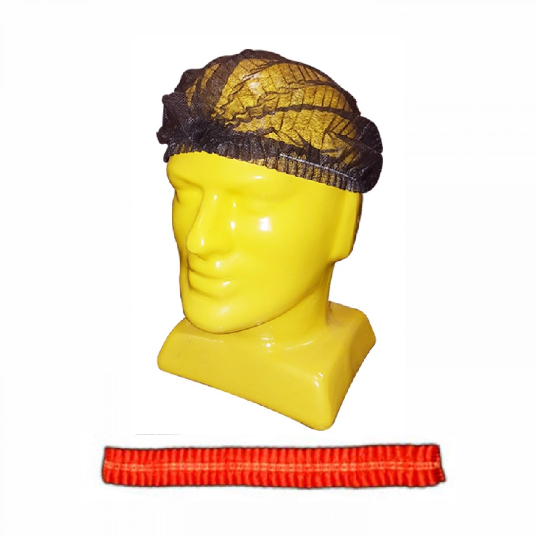 Red Mop Cap, 12gsm , Single Elastic(white Bx)
