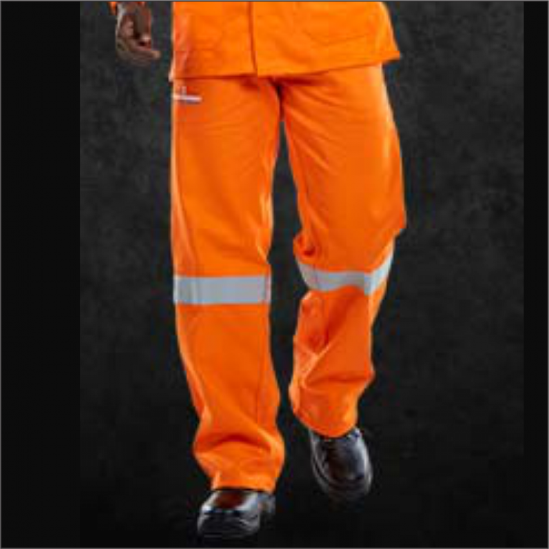 D59 Orange Flame & Acid Pants Pants With Reflective, Size 54