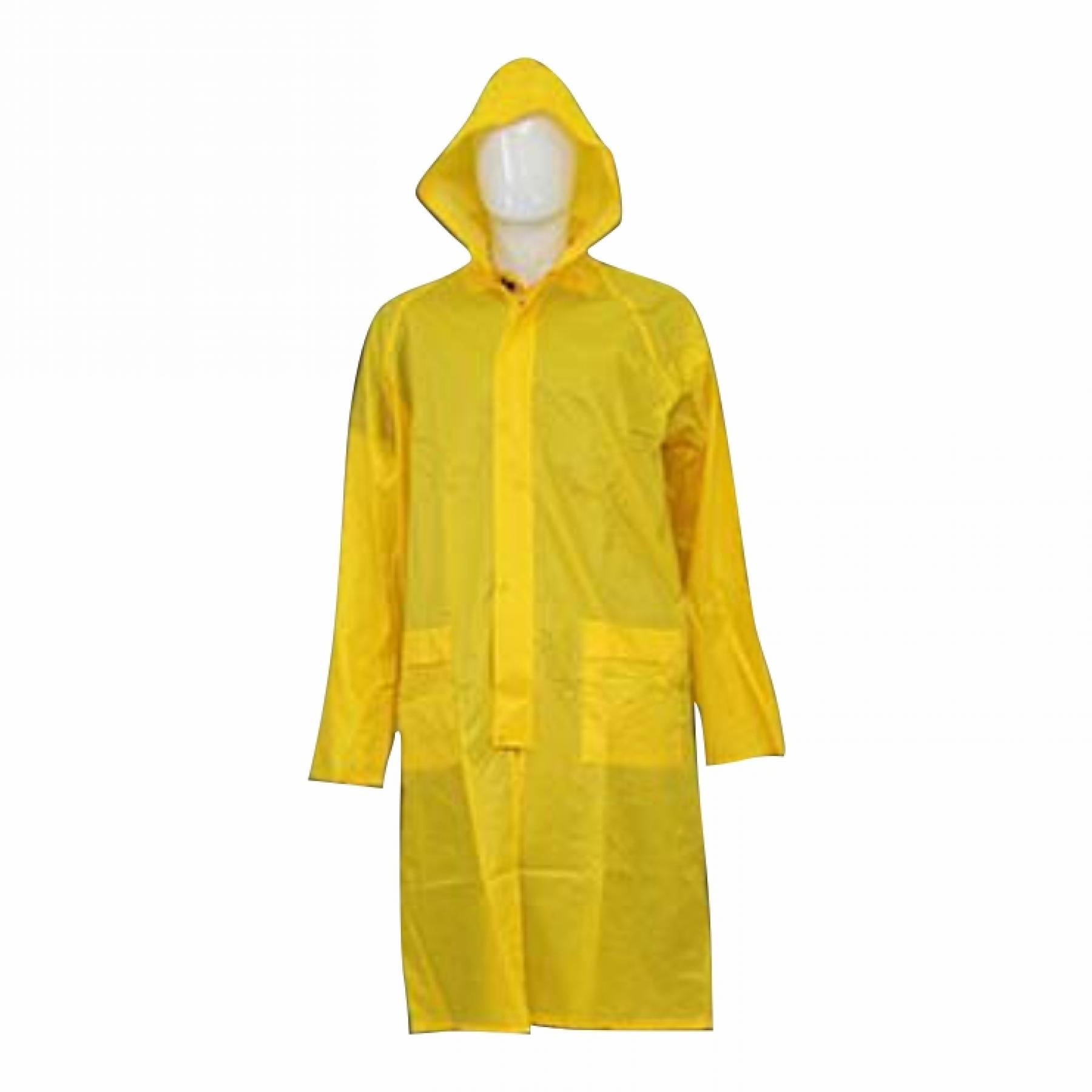 Yellow Rubberized Raincoat, 2x Large