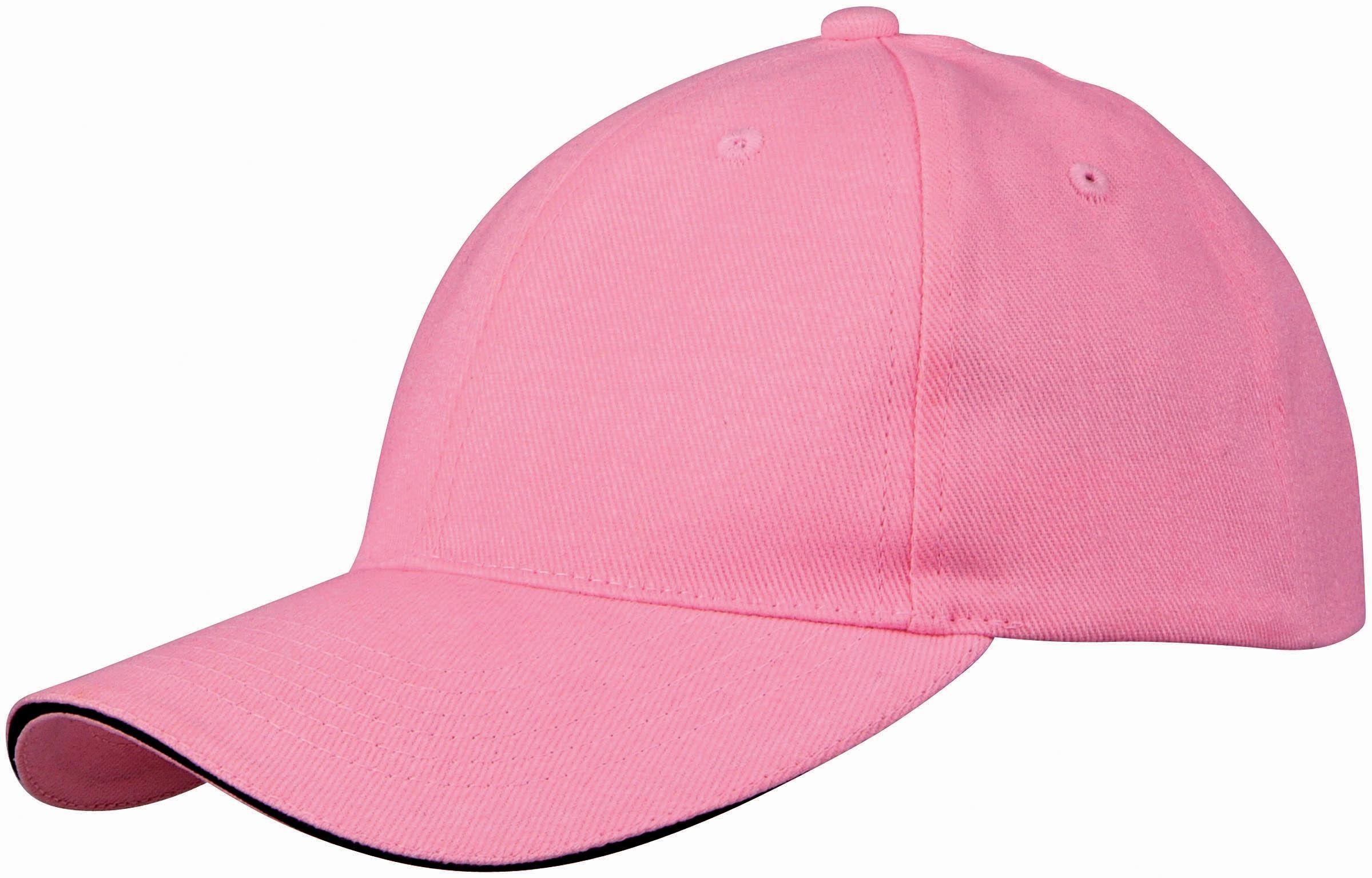 Conquest Heavy Brushed Cotton 6 Panel Cap - Pink Only