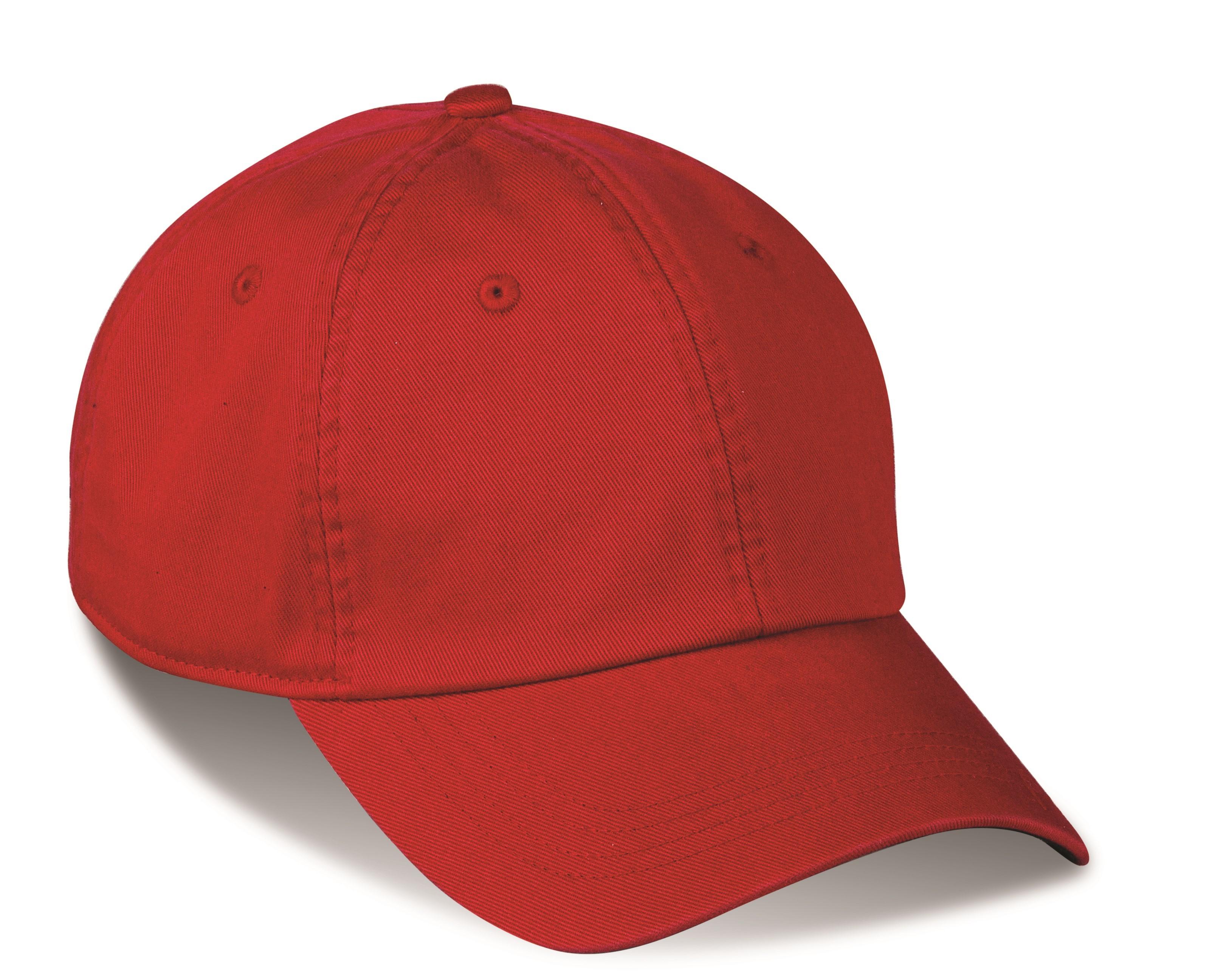 Boardwalk 6 Panel Cap - Red - Red Only