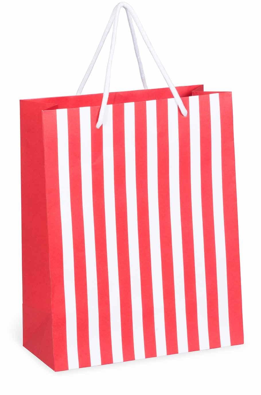 Candy Cane Midi Gift Bag