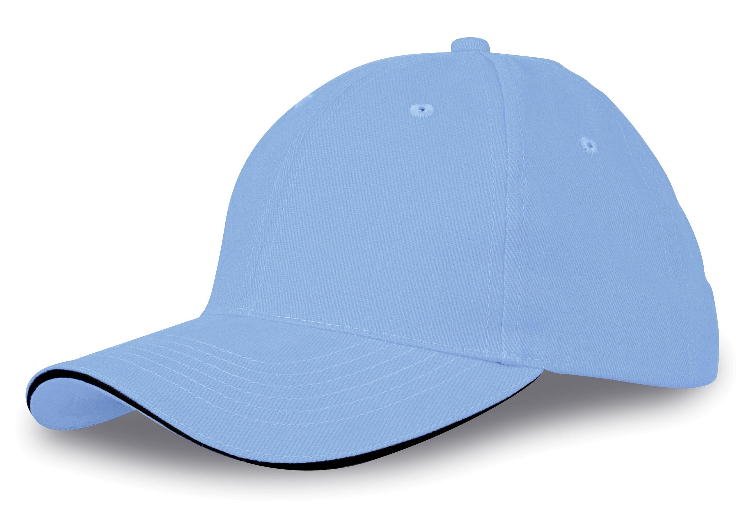 Conquest Heavy Brushed Cotton 6 Panel Cap - Ocean Blue Only