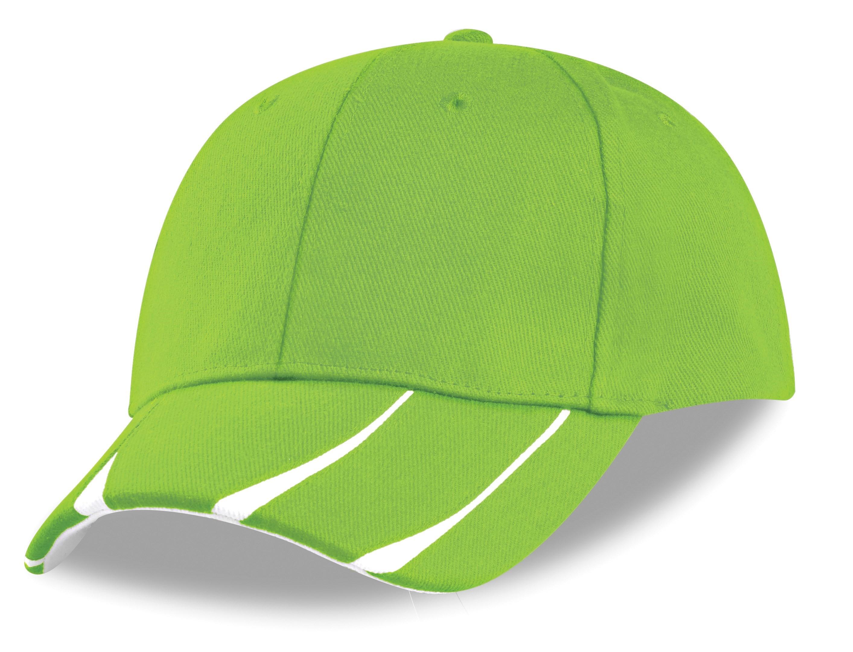 Steeldale Heavy Brushed Cotton 6 Panel Cap - Lime Only