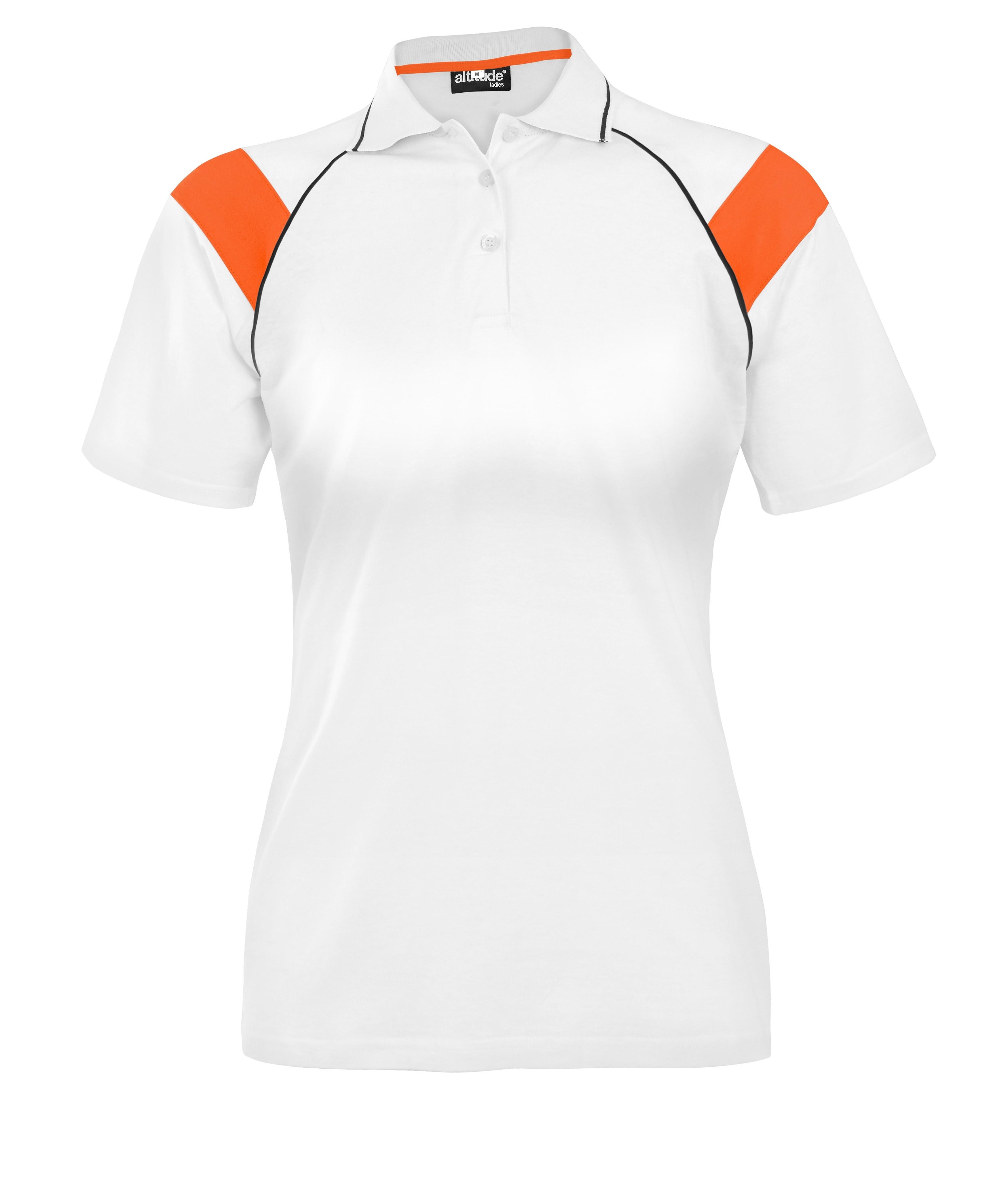 Ladies Score Golf Shirt - Orange Only