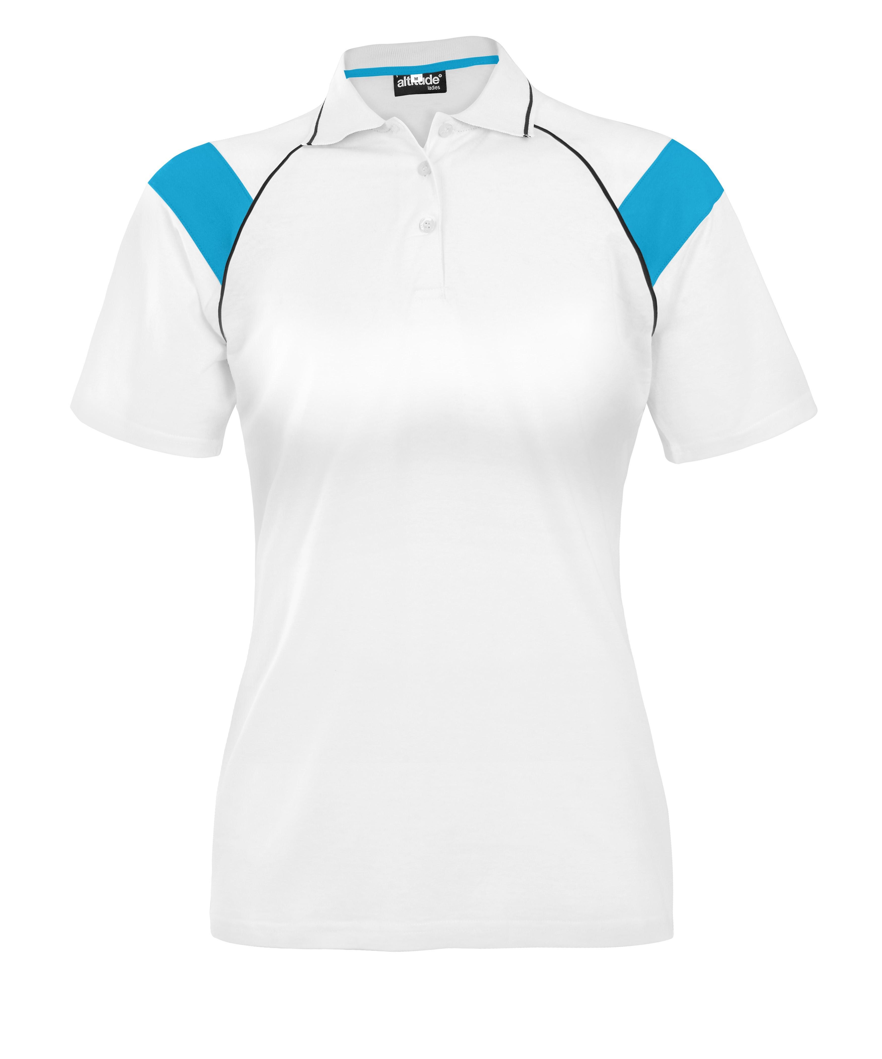 Ladies Score Golf Shirt - Cyan Only